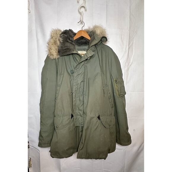 Jacket, Flying, Man's Type N-38 Flying Jacket Coyote Fur XL- Call Out- As Is - Picture 1 of 6